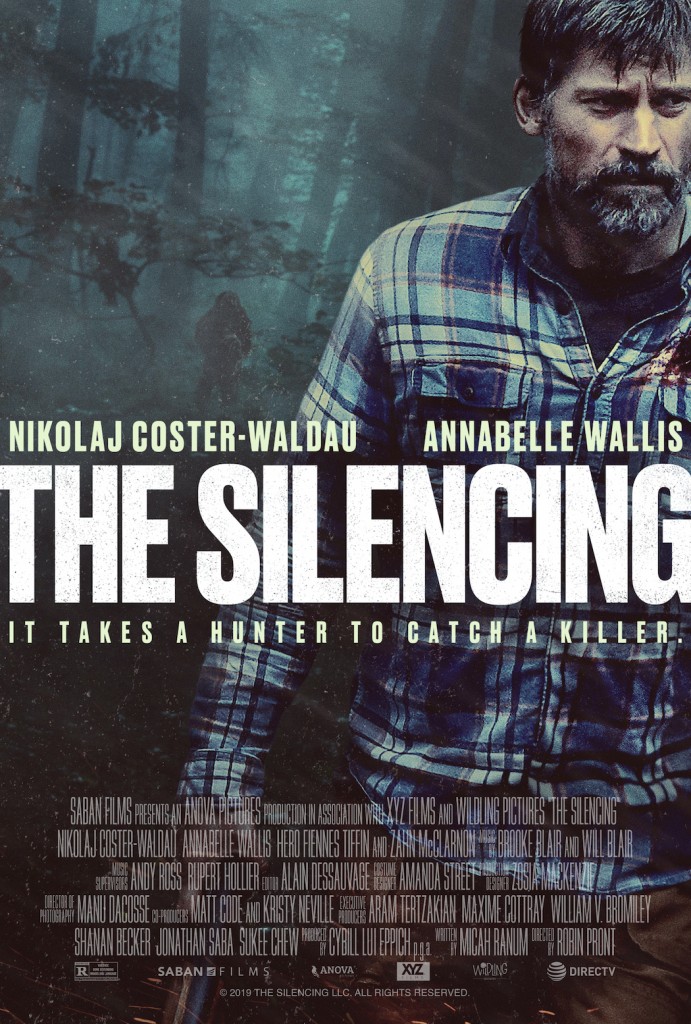 THE SILENCING. Nikolaj Coster-Waldau, Annabelle Wallis, Hero Fiennes-Tiffin and Zahn McClarnon. Premiered in the Midnighters Program at the SXSW Film Festival and Nominated for Best Picture at the Sitges Film Festival, 2020.